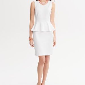 White peplum dress brand new